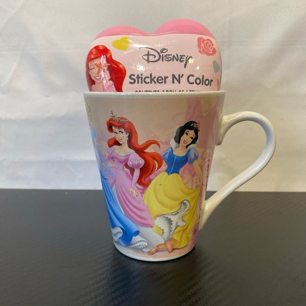 Disney Princess Mug‎ with Color N' Stick Heart